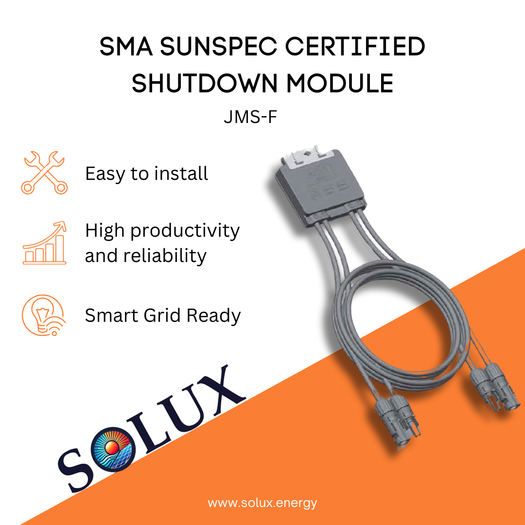 This is an image of SMA JMS-F Sunspec Certified Rapid Shutdown Solar Compliant 1